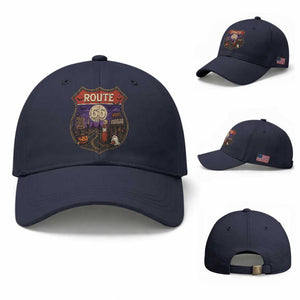 Halloween Route Highway 66 Baseball Cap Spooky Mother Road Travel