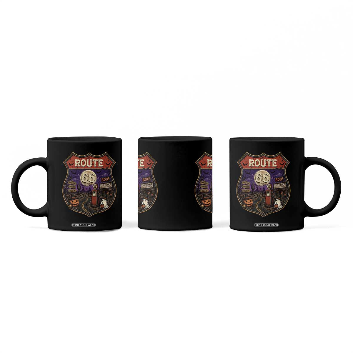 Halloween Route Highway 66 Coffee Mug Spooky Mother Road Travel