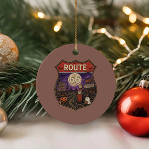 Halloween Route Highway 66 Ceramic Ornament Spooky Mother Road Travel