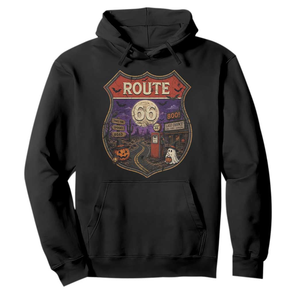 Halloween Route Highway 66 Hoodie Spooky Mother Road Travel