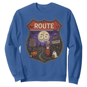 Halloween Route Highway 66 Sweatshirt Spooky Mother Road Travel