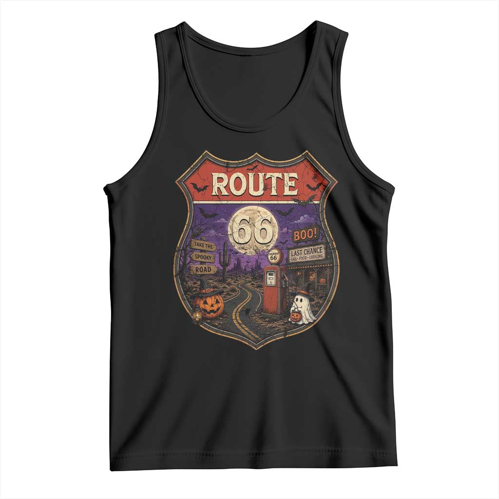 Halloween Route Highway 66 Tank Top Spooky Mother Road Travel