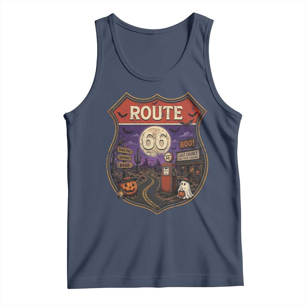 Halloween Route Highway 66 Tank Top Spooky Mother Road Travel
