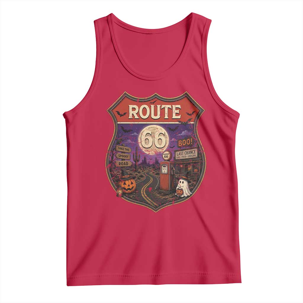 Halloween Route Highway 66 Tank Top Spooky Mother Road Travel