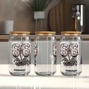 Route Highway 666 Gas Pump Skeleton Hands Glass Can Spooky Halloween Road Trip