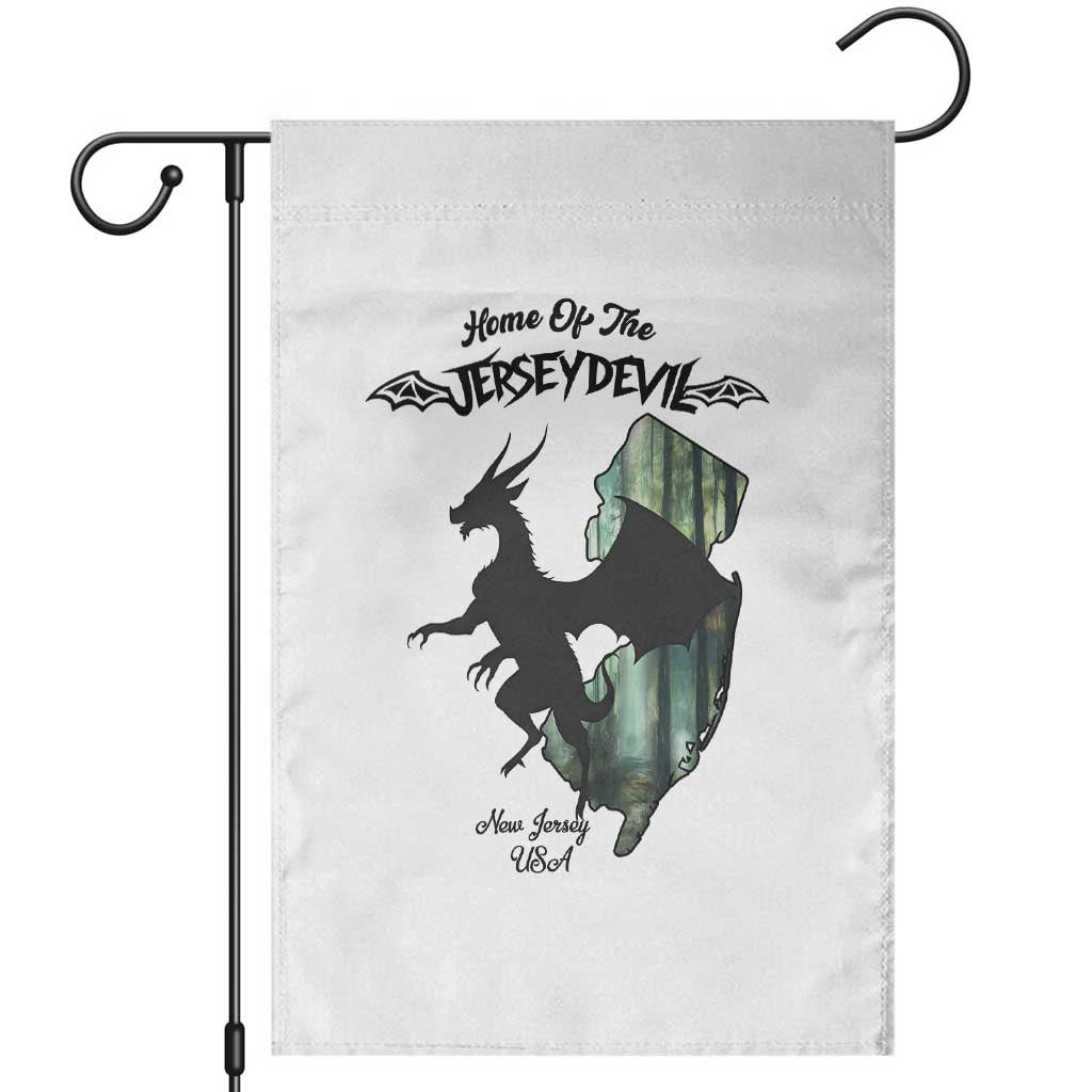 Home Of The Jersey Devil Garden Flag Cryptid Gift TS12 White Print Your Wear