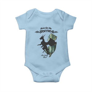 Home Of The Jersey Devil Baby Onesie Cryptid Gift TS12 Light Blue Print Your Wear