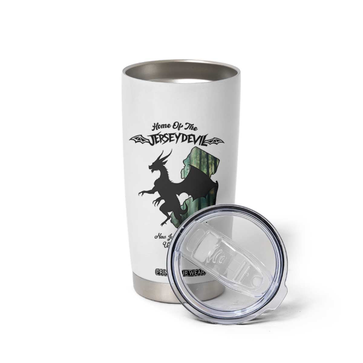 Home Of The Jersey Devil Tumbler Cup Cryptid Gift TS12 Print Your Wear