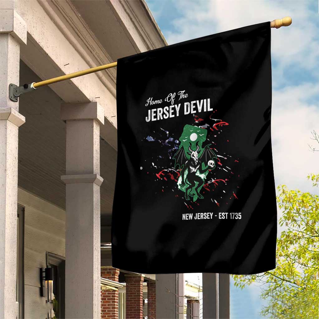 Jersey Devil Garden Flag Home Of New Jersey Est 1735 Cryptid Gift TS12 Print Your Wear