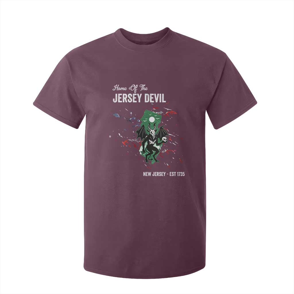 Jersey Devil T Shirt For Kid Home Of New Jersey Est 1735 Cryptid Gift TS12 Maroon Print Your Wear