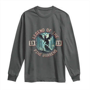 Jersey Devil Long Sleeve Shirt Cryptid Gift Legend Of The Pine Barrens TS12 Dark Heather Print Your Wear