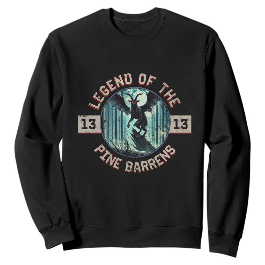 Jersey Devil Sweatshirt Cryptid Gift Legend Of The Pine Barrens TS12 Black Print Your Wear