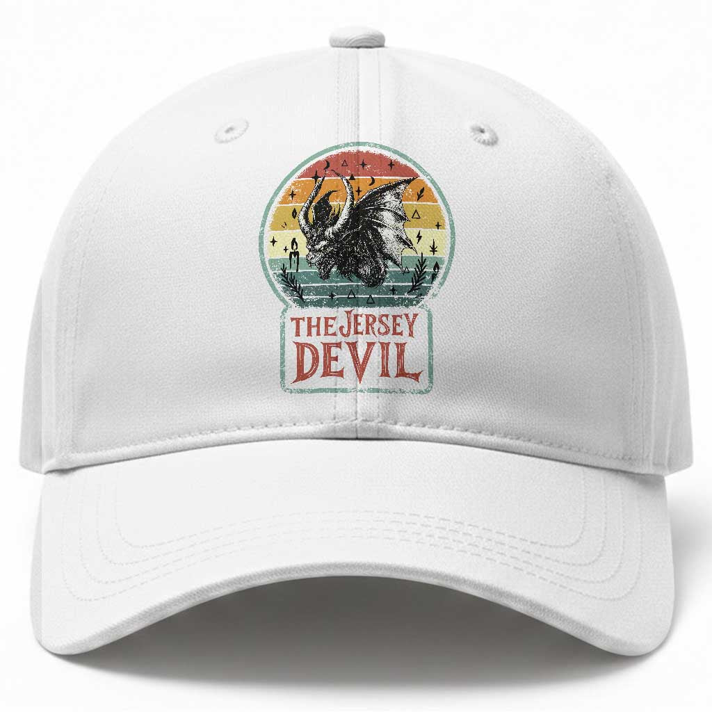 The Jersey Devil Baseball Cap Retro Vintage New Jersey Cryptid TS12 Print Your Wear