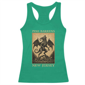 Jersey Devil Racerback Tank Top Gothic Horror Gift Pine Barrens New Jersey TS12 Irish Green Print Your Wear