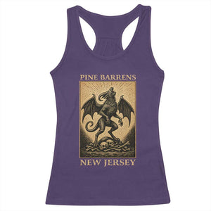 Jersey Devil Racerback Tank Top Gothic Horror Gift Pine Barrens New Jersey TS12 Purple Print Your Wear
