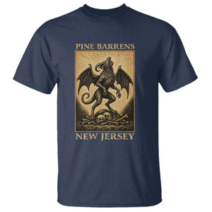 Jersey Devil T Shirt Gothic Horror Gift Pine Barrens New Jersey TS12 Navy Print Your Wear