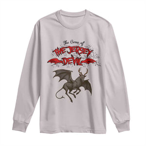 Jersey Devil Long Sleeve Shirt The Curse Of The Cryptid Gothic Horror Gift TS12 Ice Gray Print Your Wear