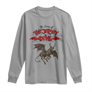 Jersey Devil Long Sleeve Shirt The Curse Of The Cryptid Gothic Horror Gift TS12 Sport Gray Print Your Wear