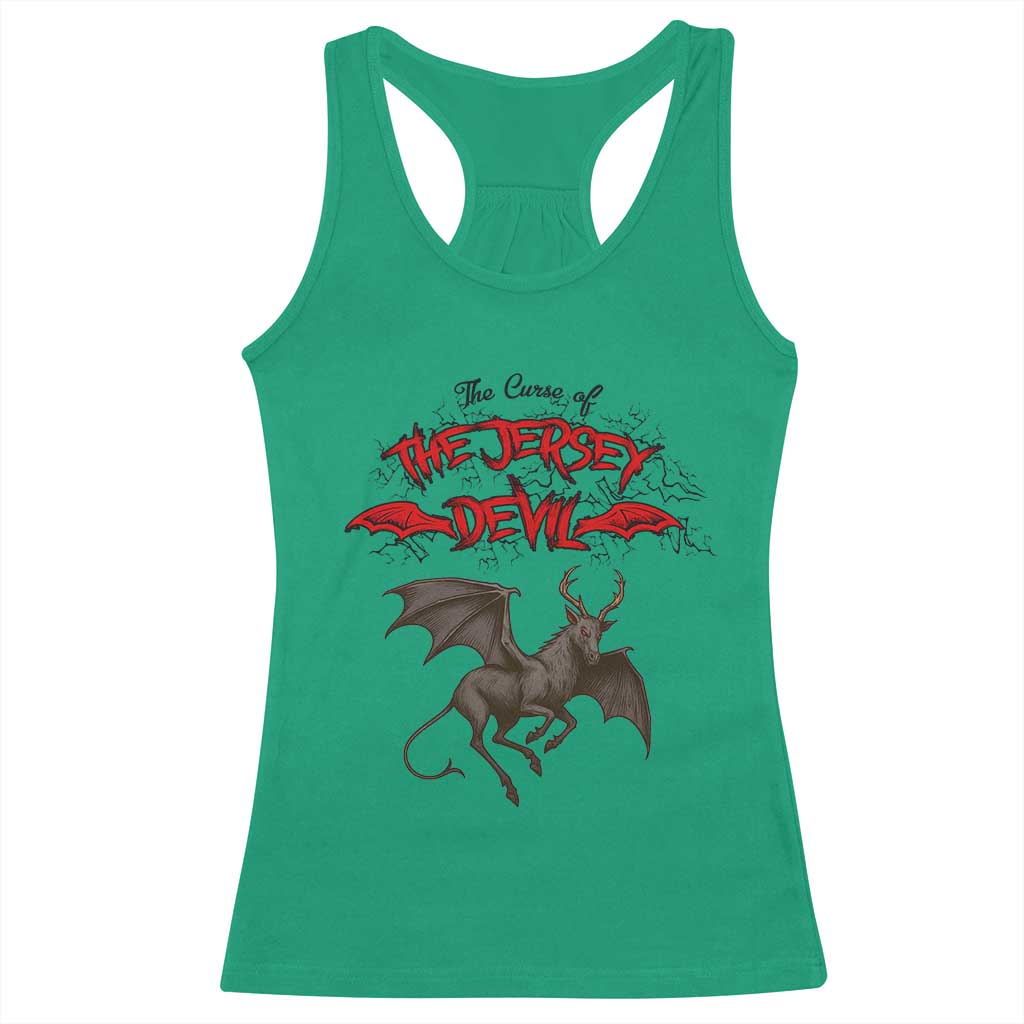 Jersey Devil Racerback Tank Top The Curse Of The Cryptid Gothic Horror Gift TS12 Irish Green Print Your Wear