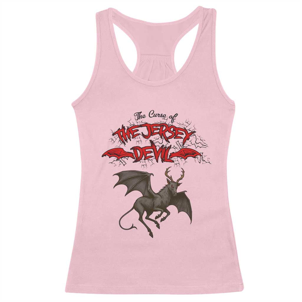 Jersey Devil Racerback Tank Top The Curse Of The Cryptid Gothic Horror Gift TS12 Light Pink Print Your Wear