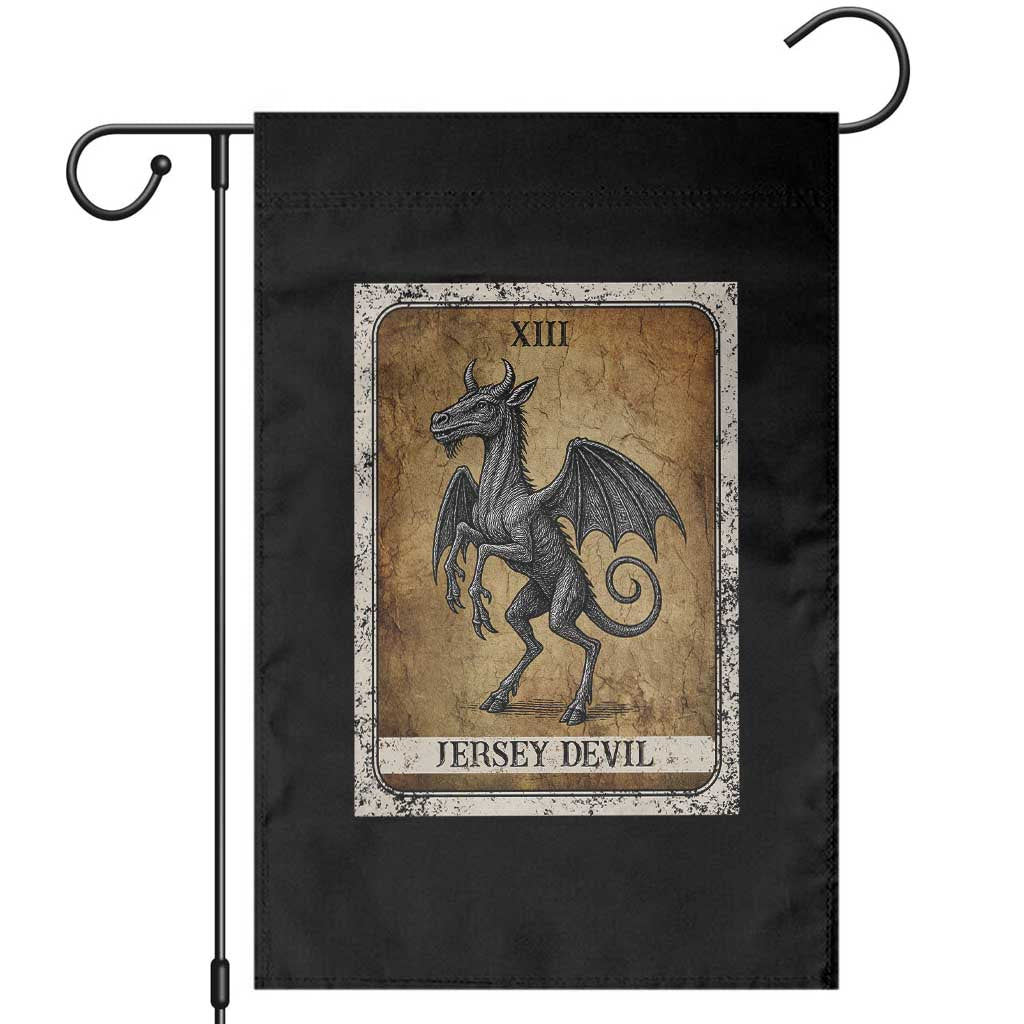 Jersey Devil Garden Flag Horror Tarot Card Urban Legends Gift TS12 Black Print Your Wear