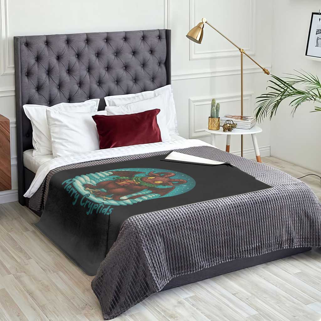 Jersey Devil Throw Blanket Merry Cryptidmas Funny Christmas Gift TS12 Print Your Wear