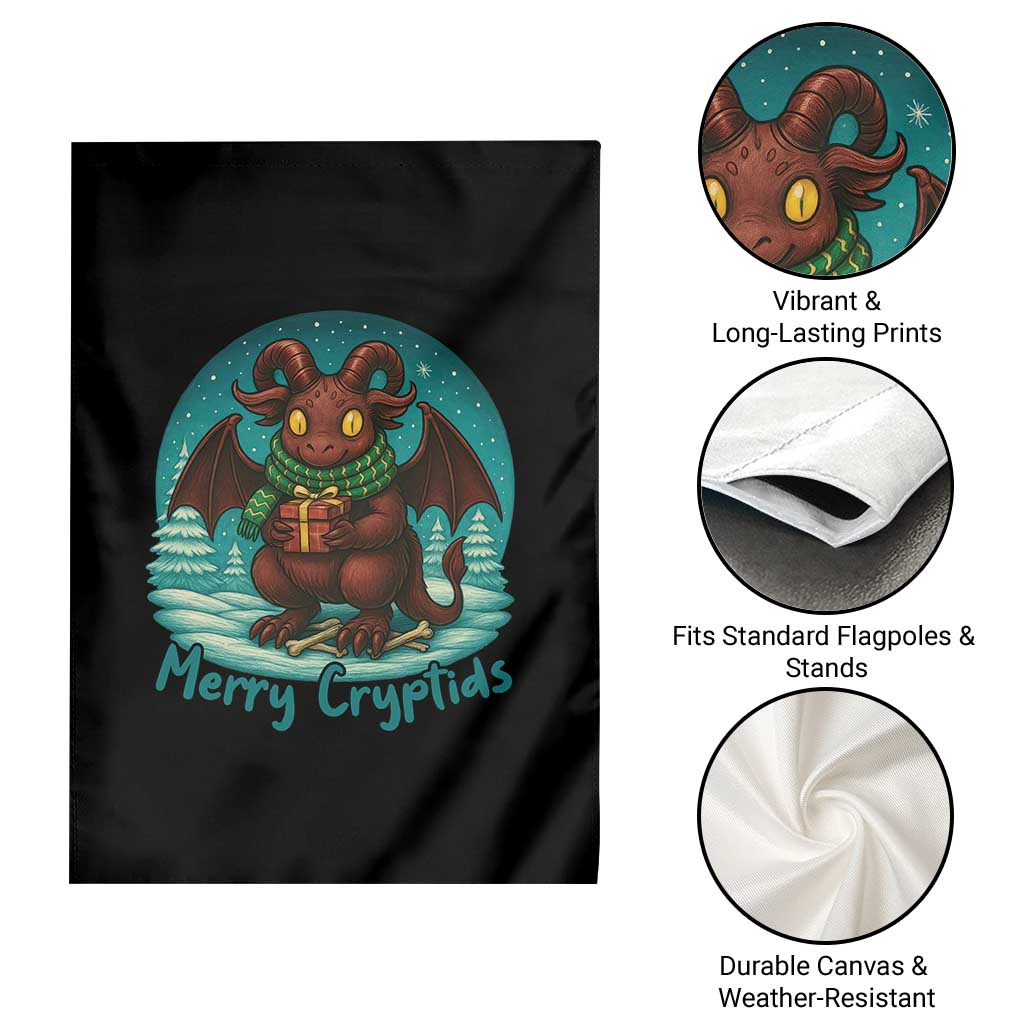 Jersey Devil Garden Flag Merry Cryptidmas Funny Christmas Gift TS12 Print Your Wear