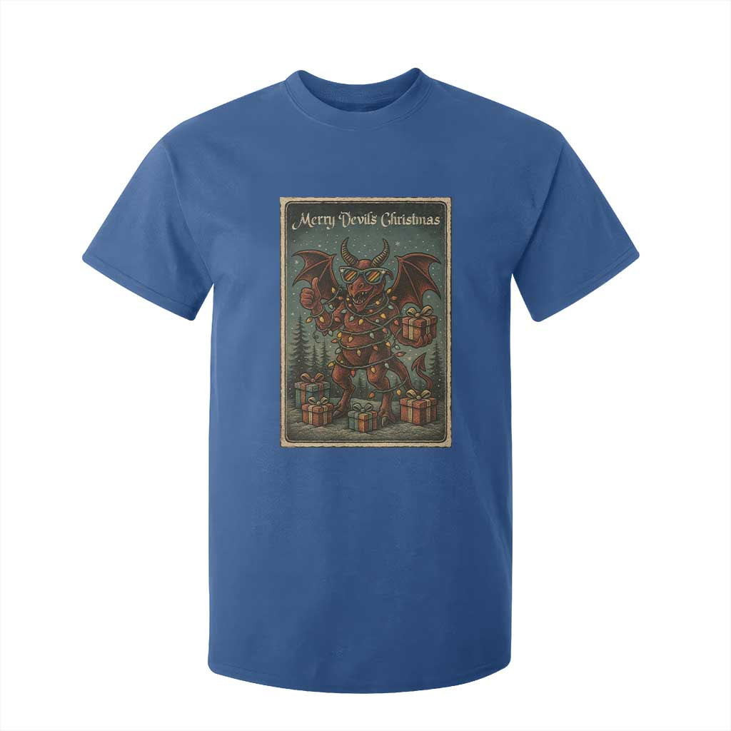 Jersey Devil Merry Devils Christmas Gift T Shirt For Kid TS12 Royal Blue Print Your Wear