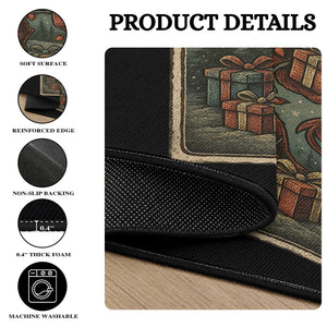 Jersey Devil Merry Devils Christmas Gift Round Rug