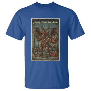 Jersey Devil Merry Devils Christmas Gift T Shirt TS12 Royal Blue Print Your Wear
