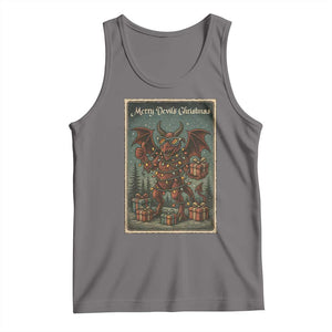 Jersey Devil Merry Devils Christmas Gift Tank Top TS12 Deep Heather Print Your Wear