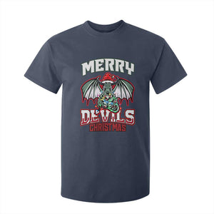 Jersey Devil T Shirt For Kid Merry Devils Christmas Cryptid Gift TS12 Navy Print Your Wear