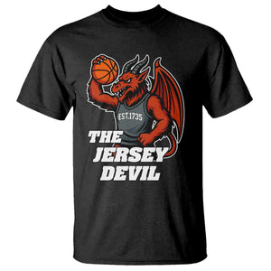Funny Cryptid Sports T Shirt Jersey Devil Playing Basketball TS12 Black Print Your Wear