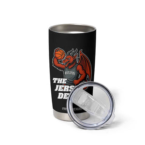 Funny Cryptid Sports Tumbler Cup Jersey Devil Playing Basketball TS12 Print Your Wear