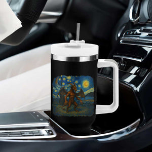 Jersey Devil Starry Night Tumbler With Handle Van Gogh Cryptid Gift TS12 Print Your Wear