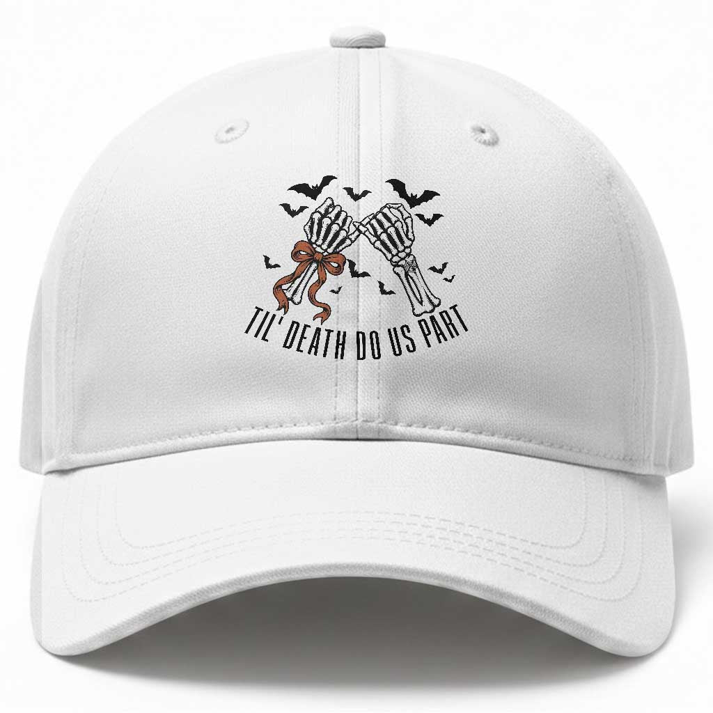 Halloween Wedding Anniversary Spooky Baseball Cap Til Death Do Us Part