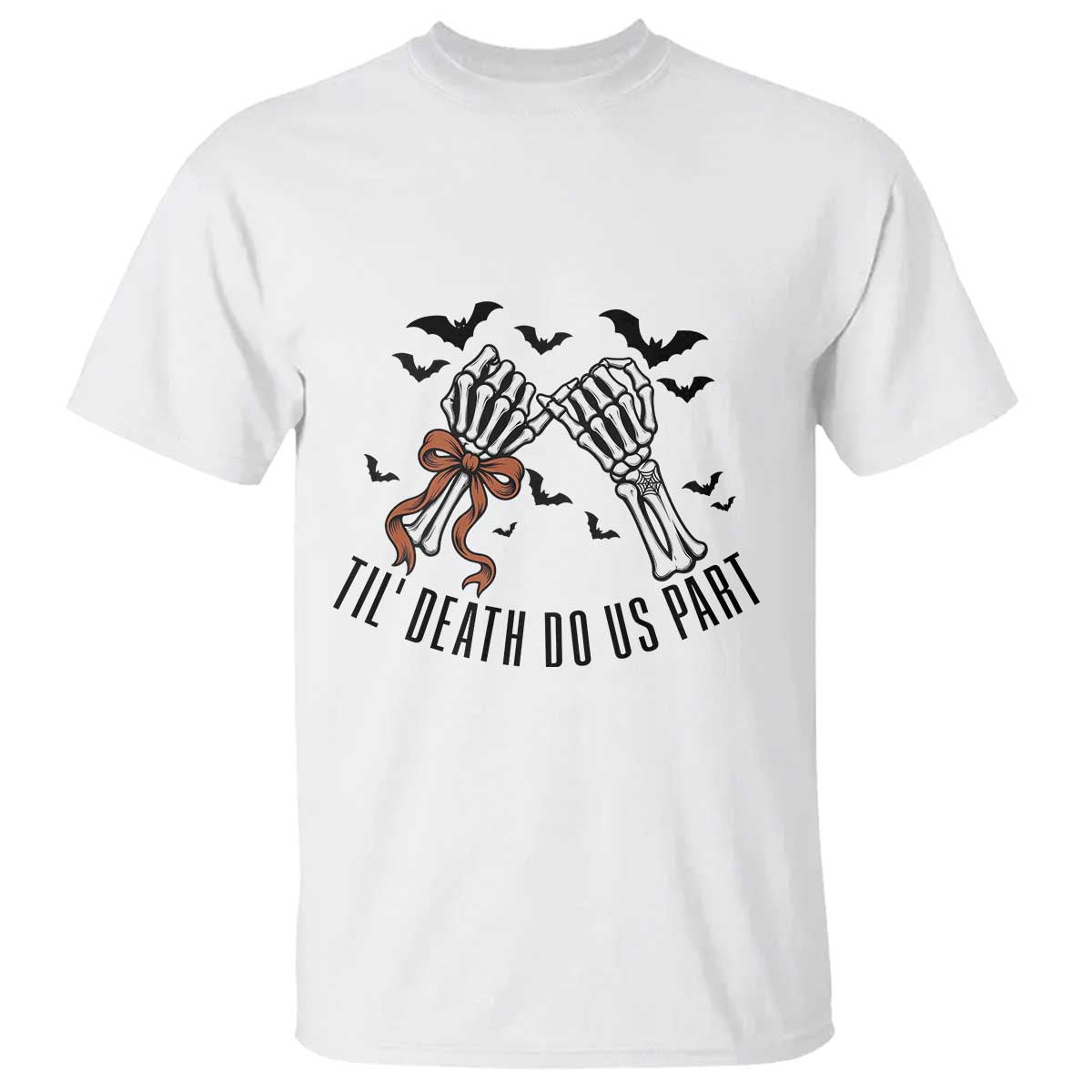 Halloween Wedding Anniversary Spooky T Shirt Til Death Do Us Part