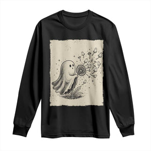 Cute Ghost Blowing Dandelion Wish Long Sleeve Shirt Halloween Japanese Style