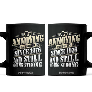 Vintage 50th Wedding Anniversary Coffee Mug Annoying Each Other Since 1976 Still Going Strong