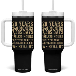 Vintage 20th Wedding Anniversary Milestone Tumbler With Handle 20 Years We Still Do