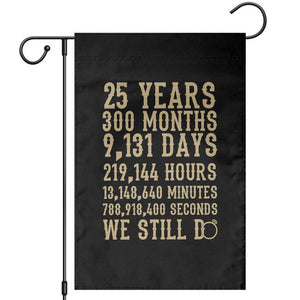 Vintage 25th Wedding Anniversary Milestone Garden Flag 25 Years We Still Do