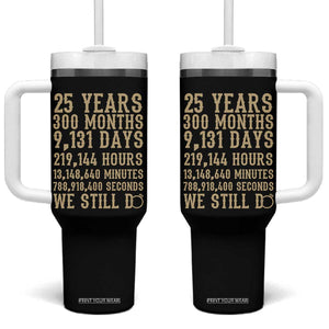 Vintage 25th Wedding Anniversary Milestone Tumbler With Handle 25 Years We Still Do