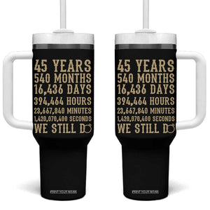 Vintage 45th Wedding Anniversary Milestone Tumbler With Handle 45 Years We Still Do