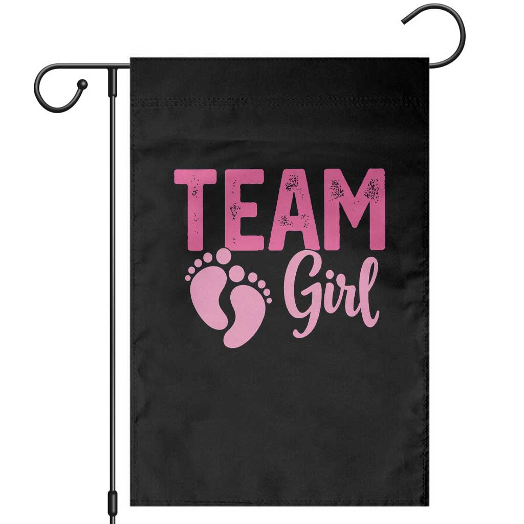 Team Girl Gender Reveal Garden Flag Baby Announcement Party Shower Gift