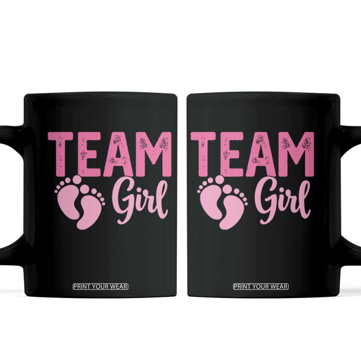 Team Girl Gender Reveal Coffee Mug Baby Announcement Party Shower Gift