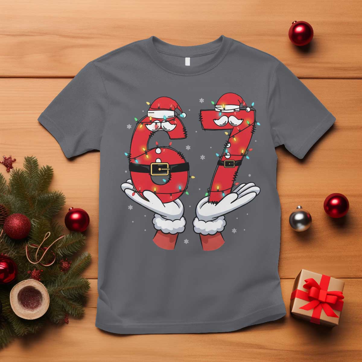 Funny 67 Meme T Shirt Christmas Party Holiday Gag Gift TS12 Charcoal Print Your Wear