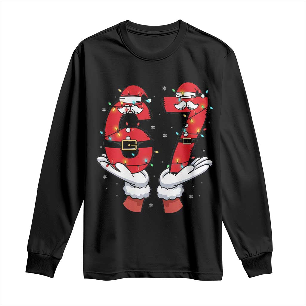 Funny 67 Meme Long Sleeve Shirt Christmas Party Holiday Gag Gift TS12 Black Print Your Wear