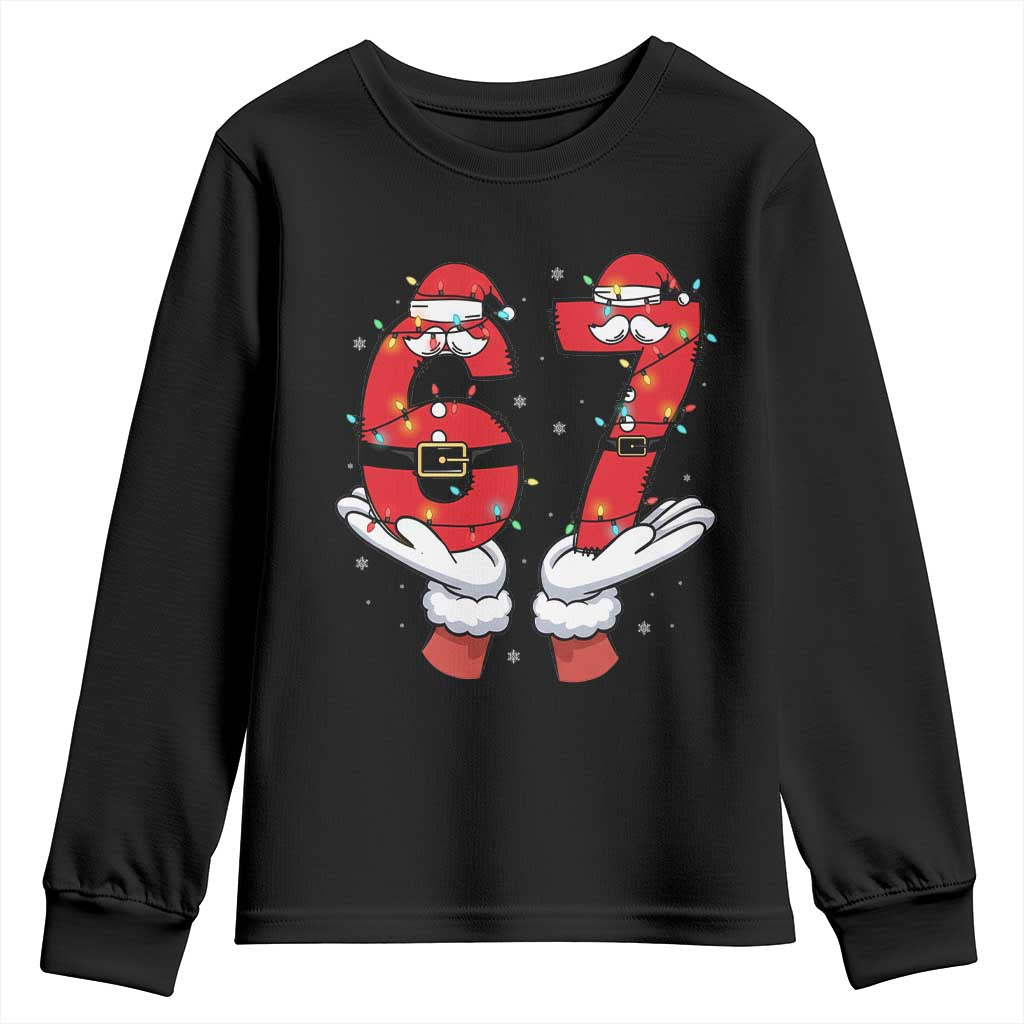 Funny 67 Meme Youth Sweatshirt Christmas Party Holiday Gag Gift TS12 Black Print Your Wear