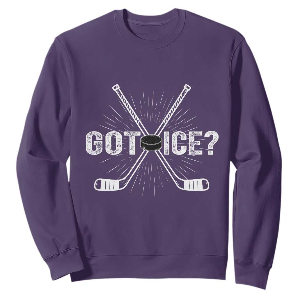 Funny Got Ice Hockey Player Gift Sweatshirt TS12 Purple Print Your Wear