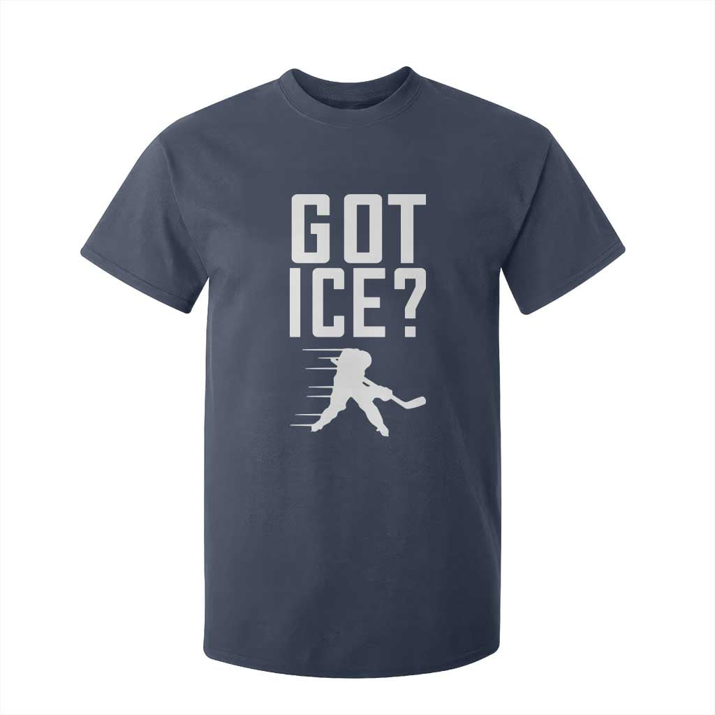 Got Ice T Shirt For Kid Funny Youth Ice Hockey Gift TS12 Navy Print Your Wear